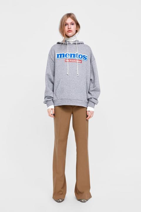 Zara best sale mentos sweatshirt