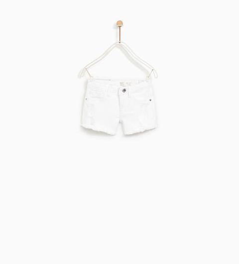 Bermuda Shorts Denim Strappi