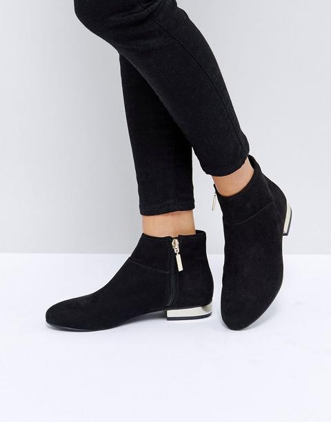Asos - Acton - Flacher Ankle Boot - Schwarz