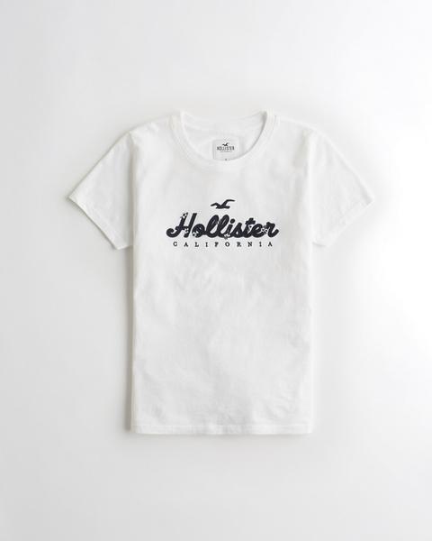 Floral Applique Logo Graphic Tee