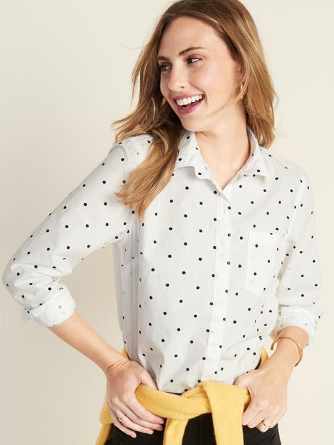 old navy polka dot shirt