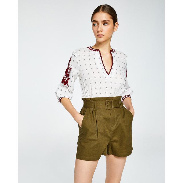 Short efecto piel - Mujer | Pantalones