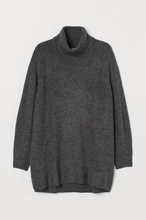 H & M+ Jersey De Cuello Alto - Gris