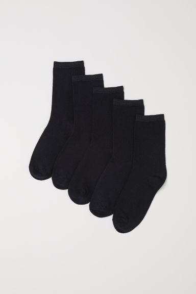 H & M - Calze, 5 Paia - Nero