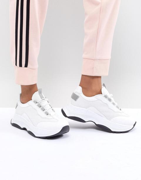 Asos Design Dare Chunky Trainers-white