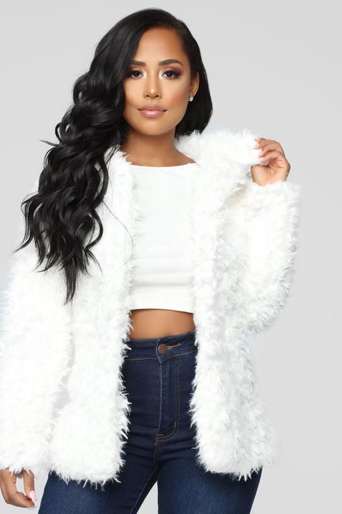 Great Feels Fuzzy Jacket - Ivory