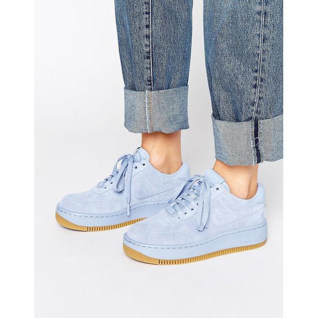 nike blue suede air force 1