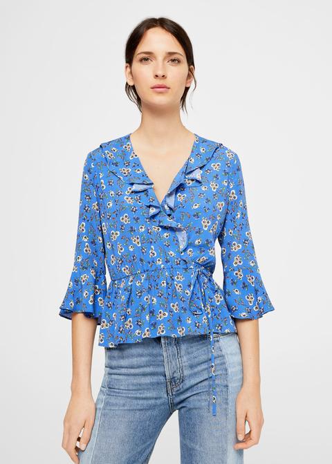 Blusa Floral Volantes