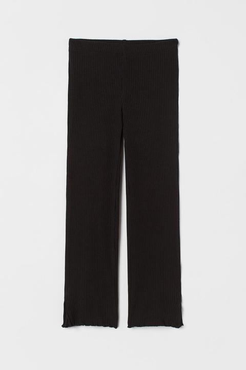 Pantalón De Canalé - Negro