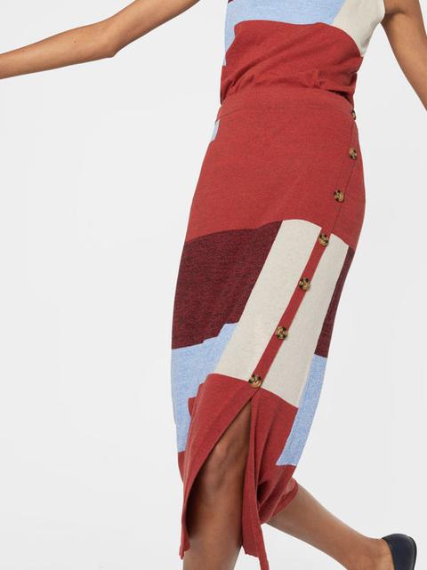 Falda Color Block