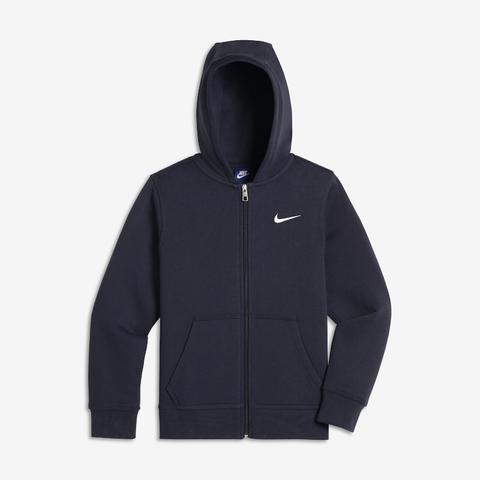 Nike Brushed Fleece Full-zip Sudadera Con Capucha - Chicos (8 A 15 Años)