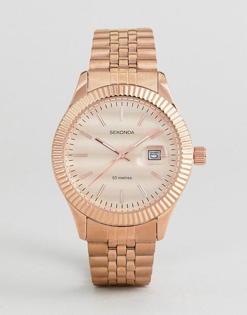 Sekonda Bracelet Watch In Rose Gold Exclusive To Asos