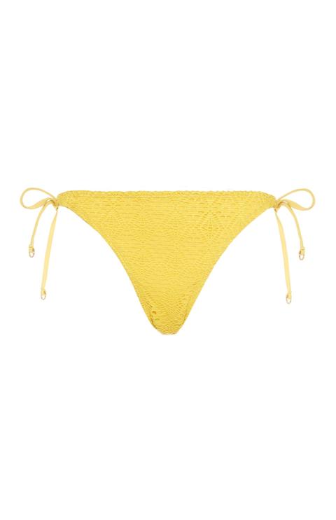 Yellow Crochet Bikini Briefs