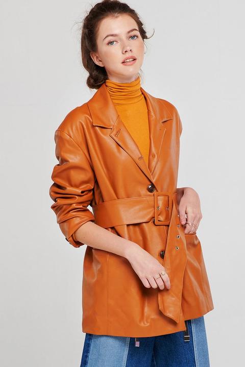 Hansel Oversize Pleather Blazer