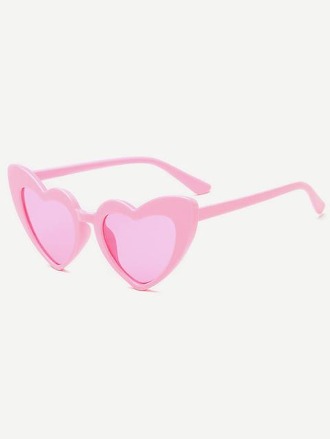 Occhiali Da Sole Da Donna Con Lenti Colorate A Forma Di Cuore