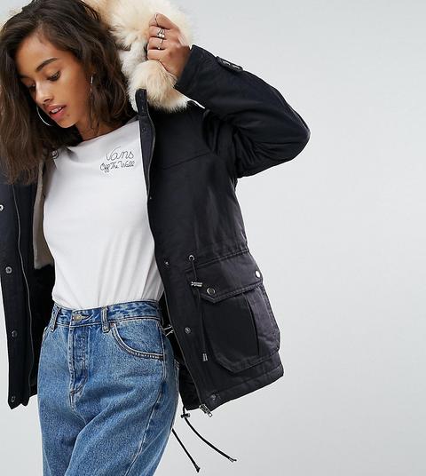 Asos Petite - Ultimate - Parka - Nero