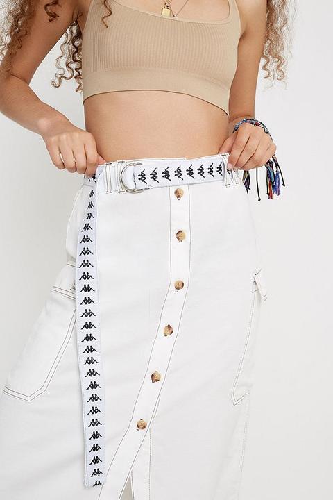 Astrolabe Legepladsudstyr Af storm Kappa D-ring Belt - White At Urban Outfitters from Urban Outfitters on 21  Buttons