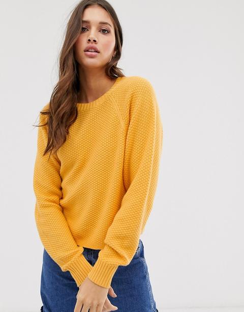 Hollister - Pull En Maille - Jaune