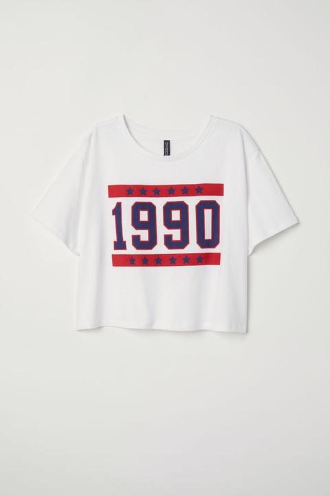 Camiseta Corta - Blanco