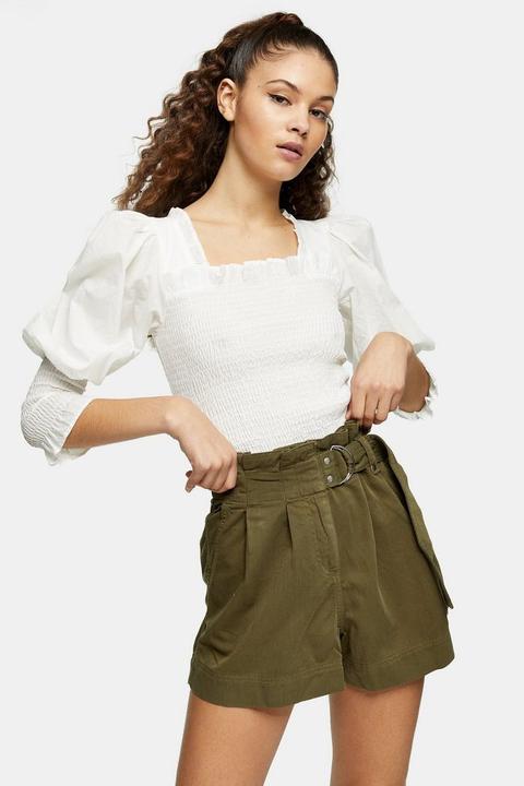 Khaki Utility Shorts