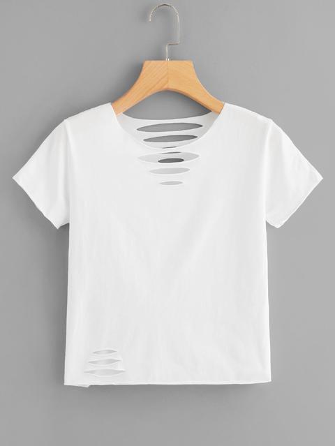 T-shirt Basic Con Crepe