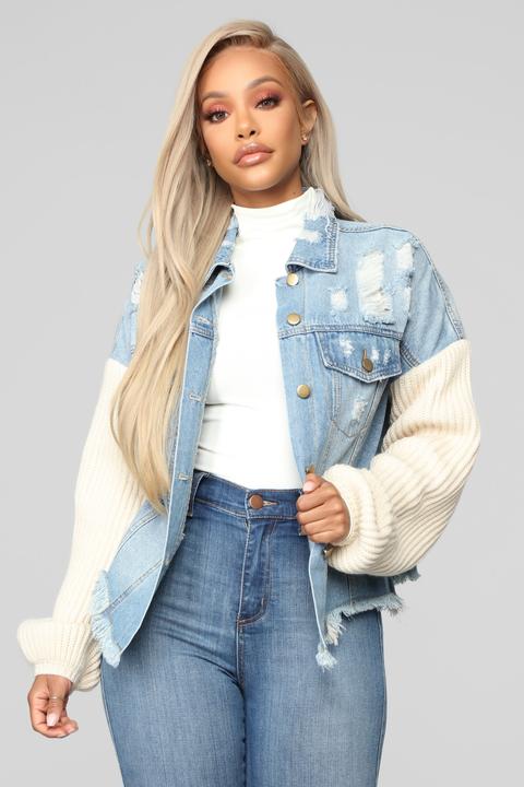 Chill With Me Jacket - Medium Wash