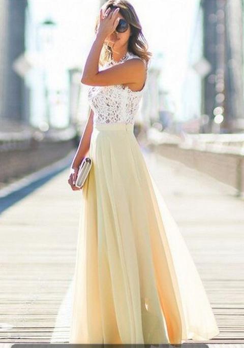 Gonna Pizzo Drappeggiato Elastico Elegante Beige