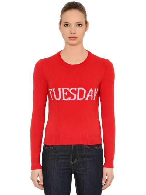 Maglia Slim "tuesday" In Lana E Cashmere