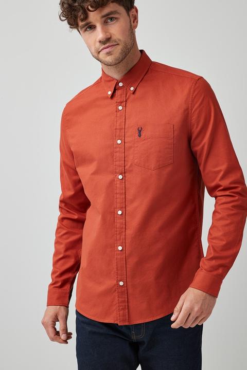 Orange Oxford Shirt