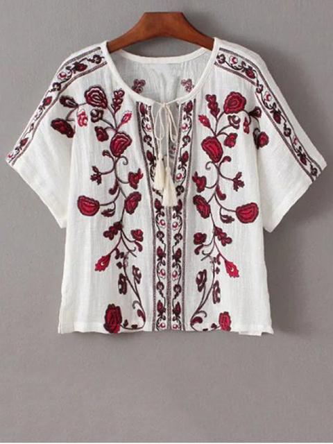 Camiseta Bordada Étnica