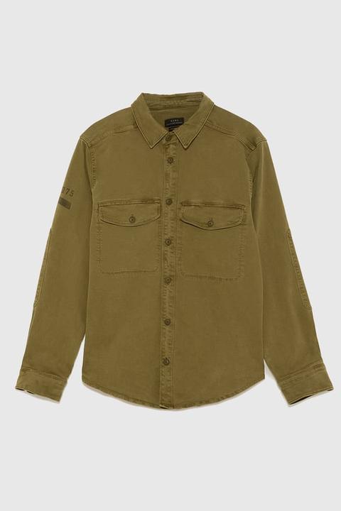 Giacca Camicia Stampata