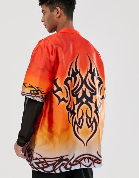 asos flame shirt