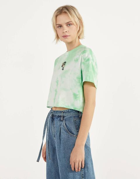 The Powerpuff Girls X Bershka Tie-dye T-shirt