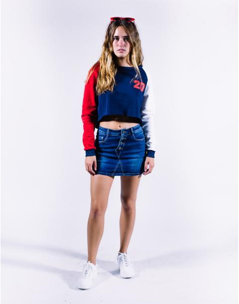 Falda Jeans Con Short