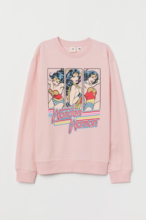 h and m pink sweatshirt