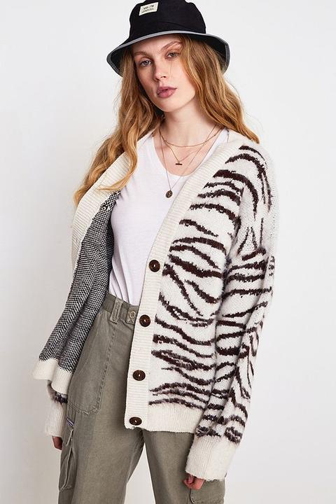 Uo Animal Pattern Cardigan