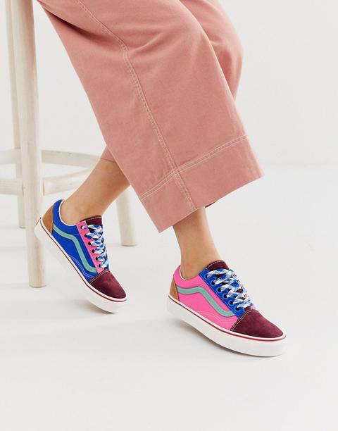 Vans - Old Skool - Sneakers Colour Block Sfrangiate - Multicolore