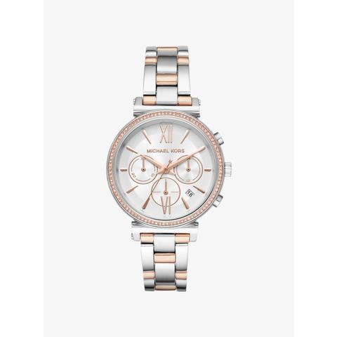 Mk Sofie Pavé Two-tone Watch - Two Tone - Michael Kors