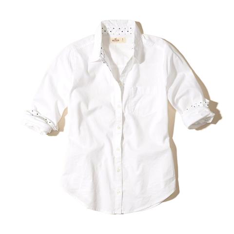 Button-front Patterned Shirt