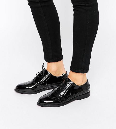 Asos - Mayhem - Scarpe Brogue - Nero