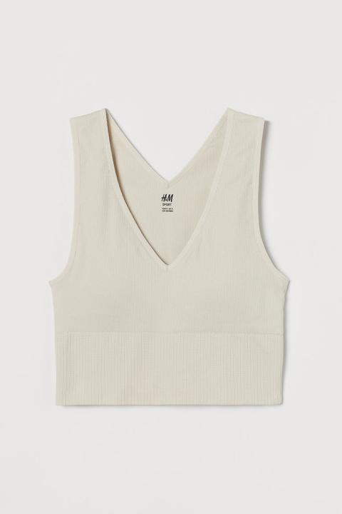 Seamless Sports Bralette - Beige