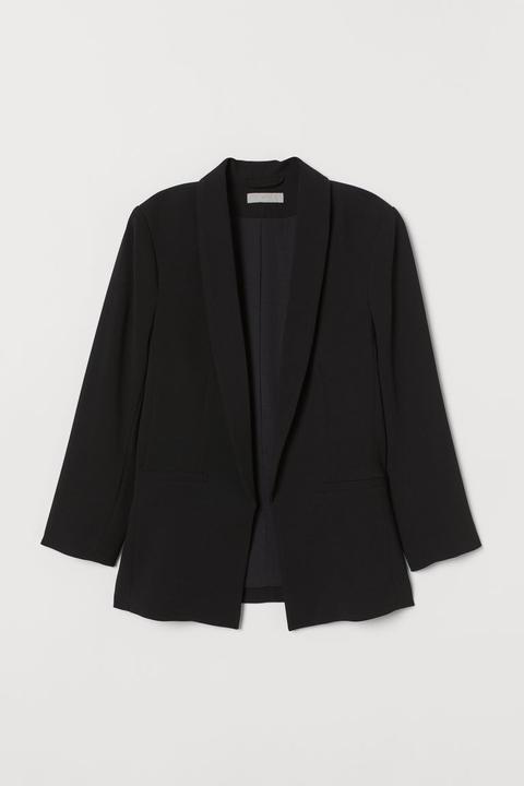 H & M - Giacca Dal Taglio Dritto - Nero