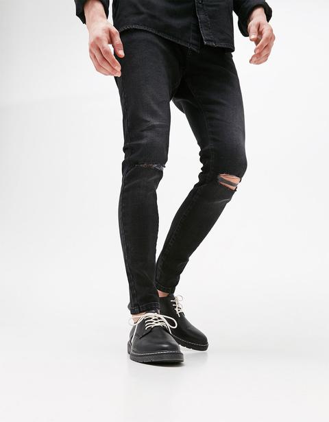 Jeans Super Skinny Effetto Lavato