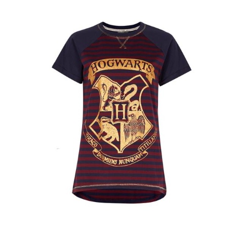 Camiseta De Pijama A Rayas Harry Potter