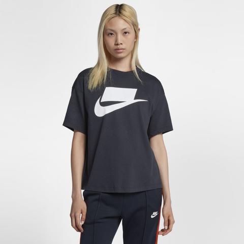 Nike Sportswear Camiseta De Manga Corta - Mujer - Azul