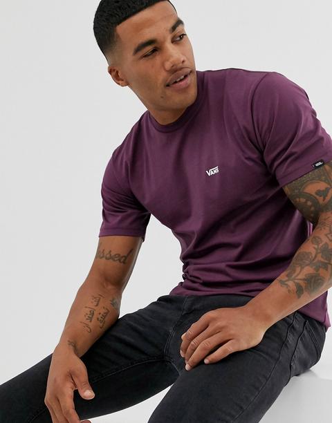 camiseta vans burdeos