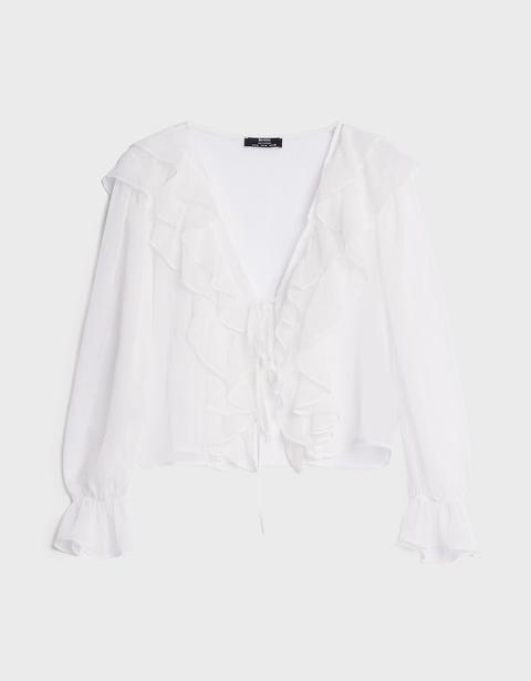 Blusa Volantes Lazo
