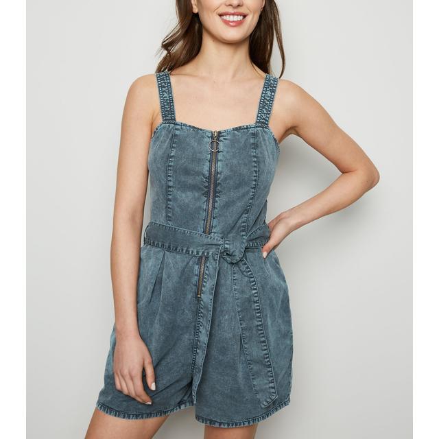 dark denim playsuit