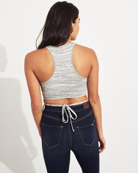 hollister wrap crop top