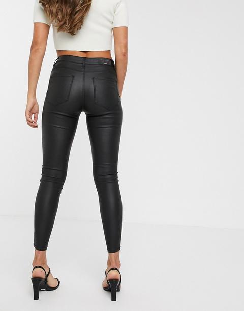 stradivarius leather jeans
